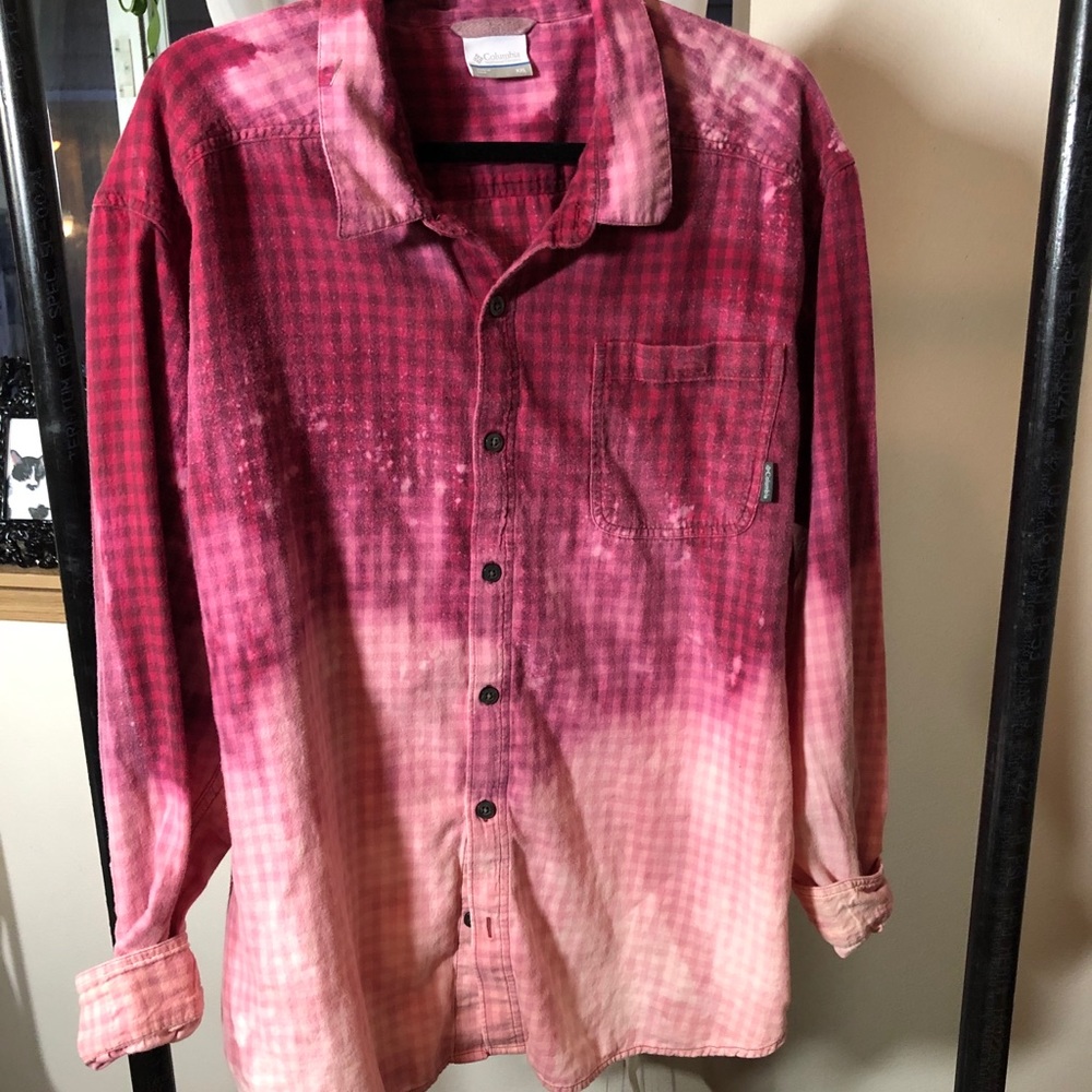 Hand bleached flannel! - Picture 2 of 2